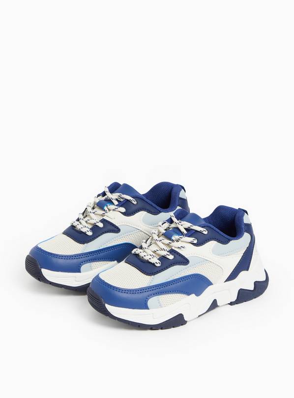 Blue Colour Block Chunky Trainers 10 Infant